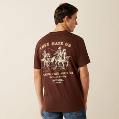 Ariat ‘They Ain’t Us’ T-Shirt Men - DEEP MAHOGANY