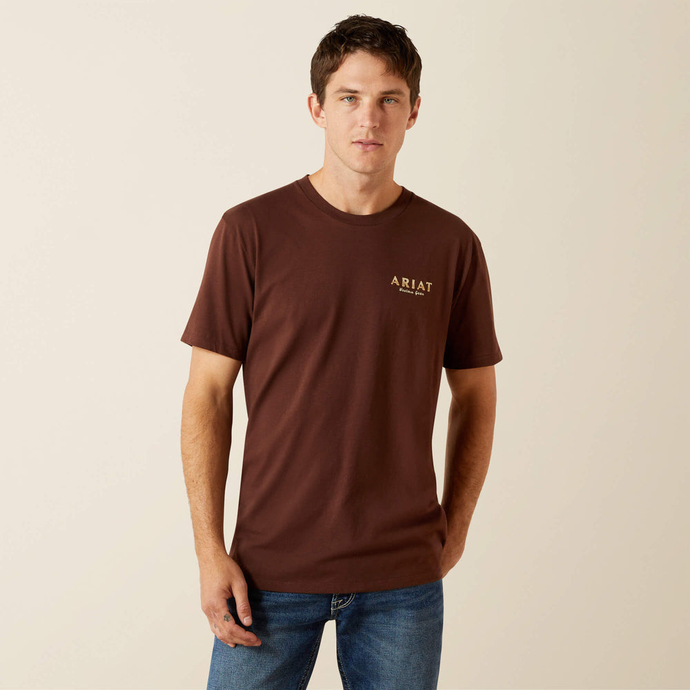 Ariat ‘They Ain’t Us’ T-Shirt Men - DEEP MAHOGANY
