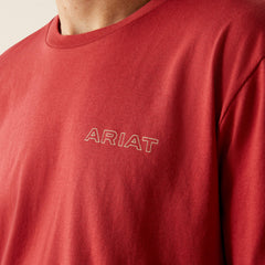 Ariat Patriot Buffalo Coin T-Shirt Men - BRICK RED