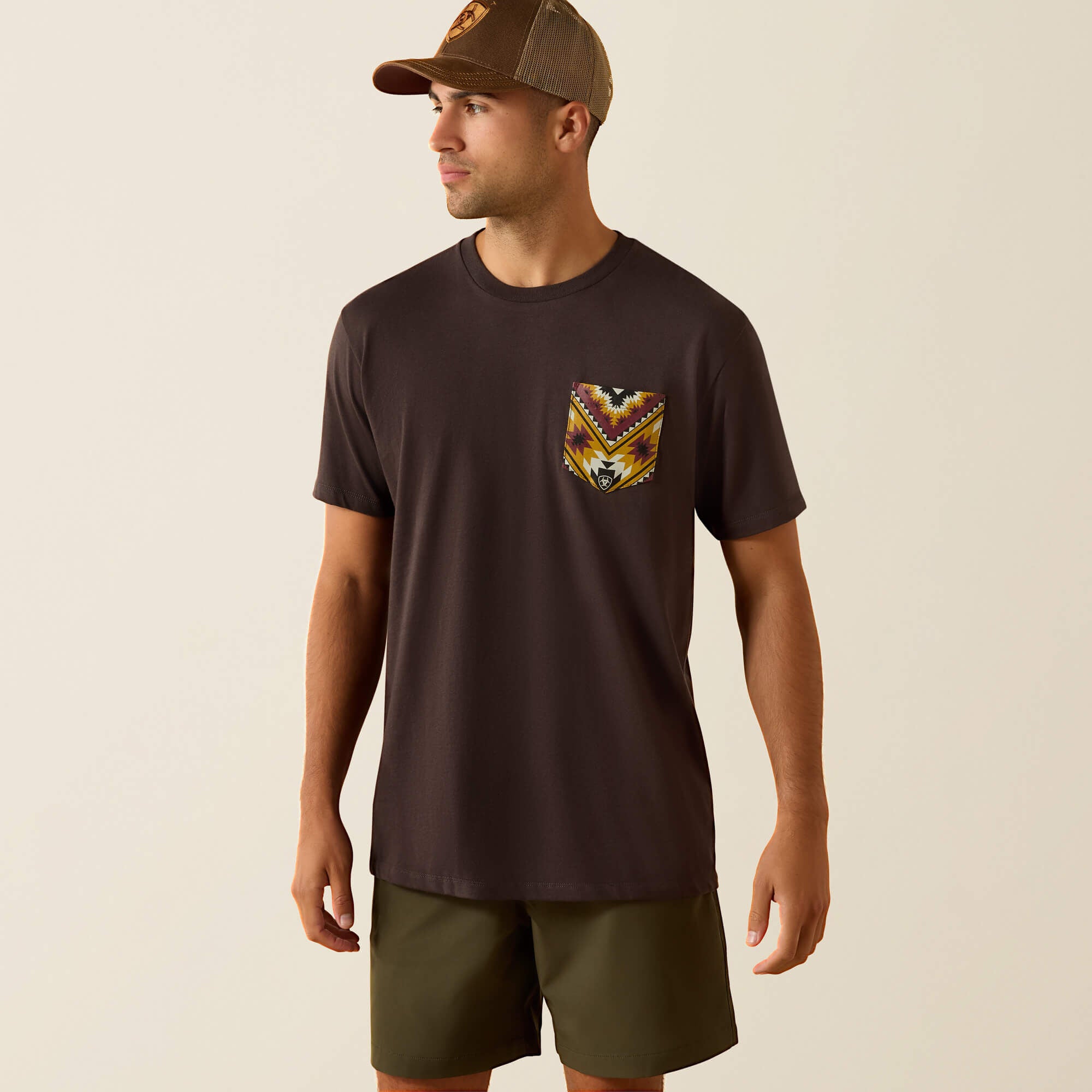 Ariat Southwest Longest Horn Classic Fit T-Shirt Men - VINTAGE BLACK