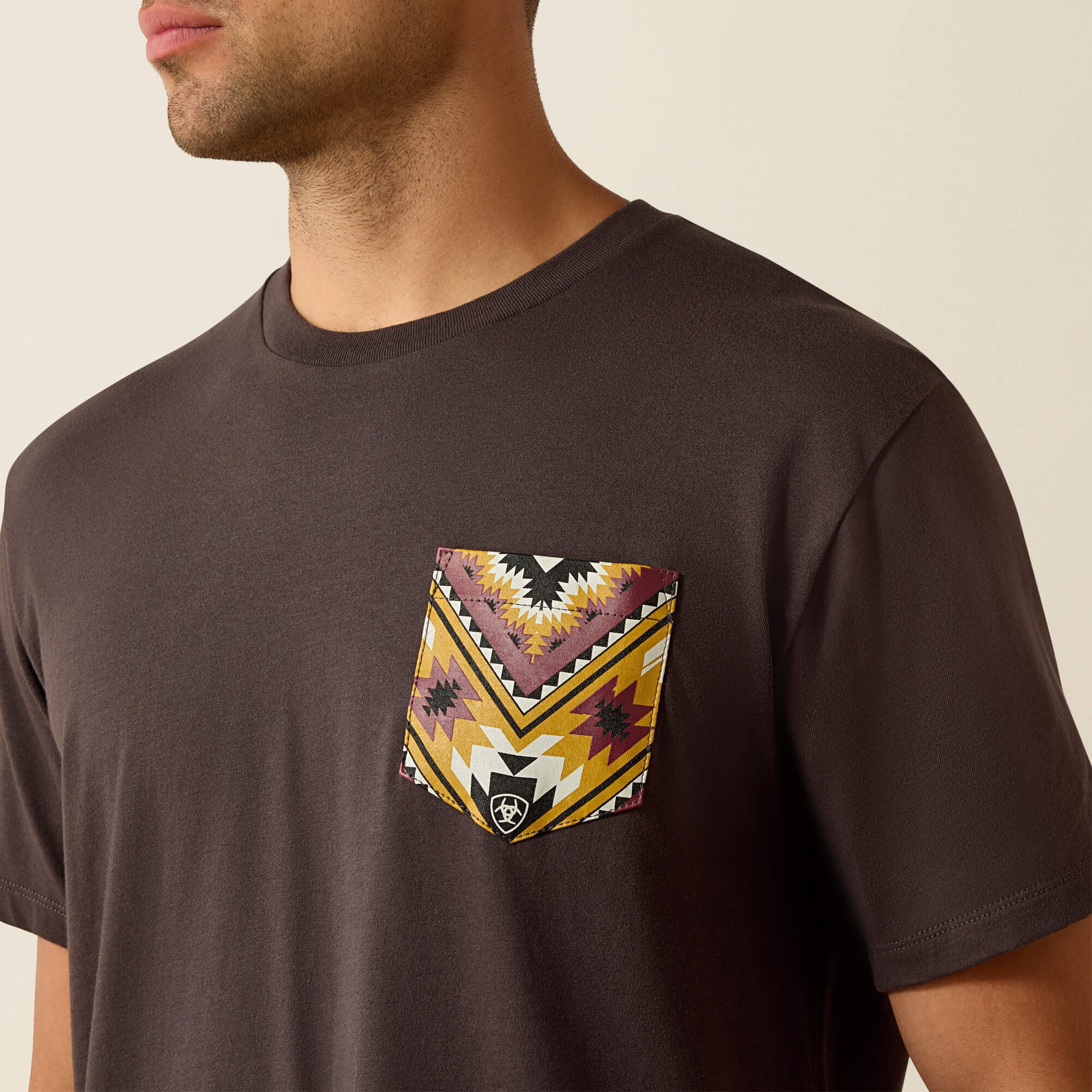 Ariat Southwest Longest Horn Classic Fit T-Shirt Men - VINTAGE BLACK