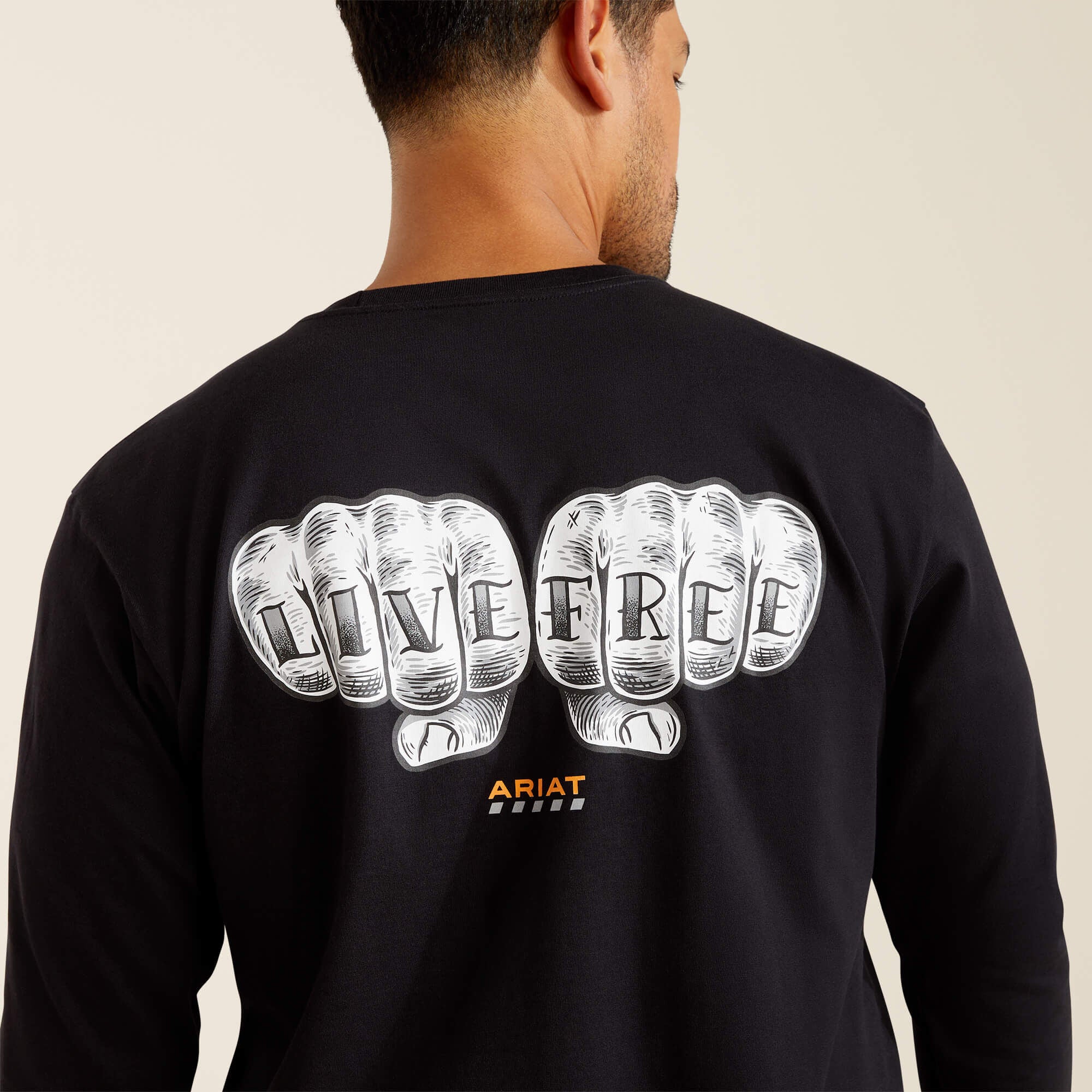 Rebar Cotton Strong Bare Knuckle T-Shirt Men - BLACK