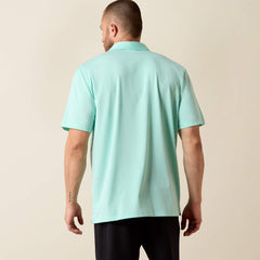 360 Airflow Classic Fit Polo Men - BEACH GLASS