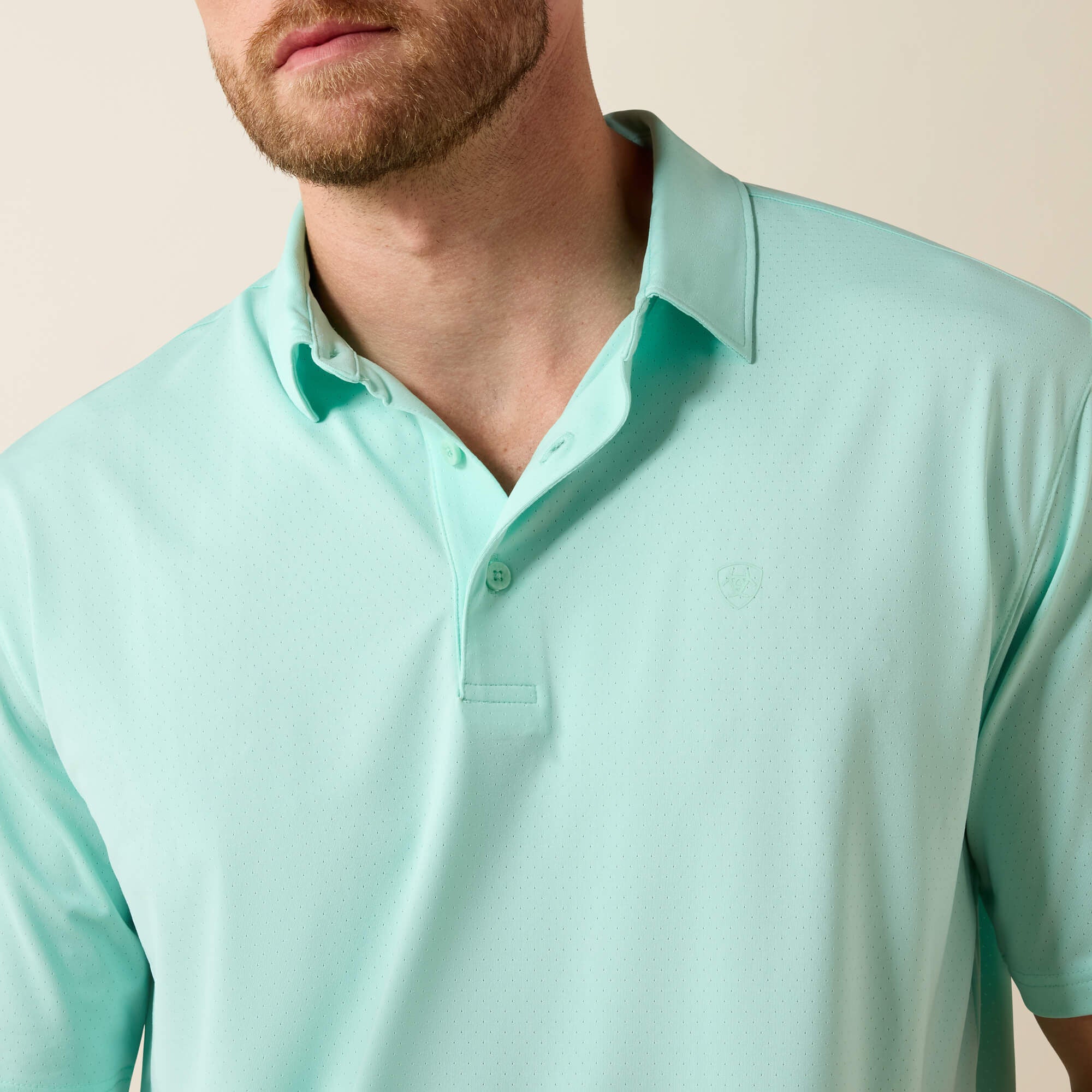 360 Airflow Classic Fit Polo Men - BEACH GLASS