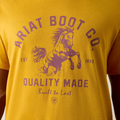 Ariat College Bronc Classic Fit T-Shirt Men - CHAI TEA