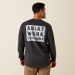 Rebar Workman Brickyard T-Shirt Men - CHARCOAL HEATHER