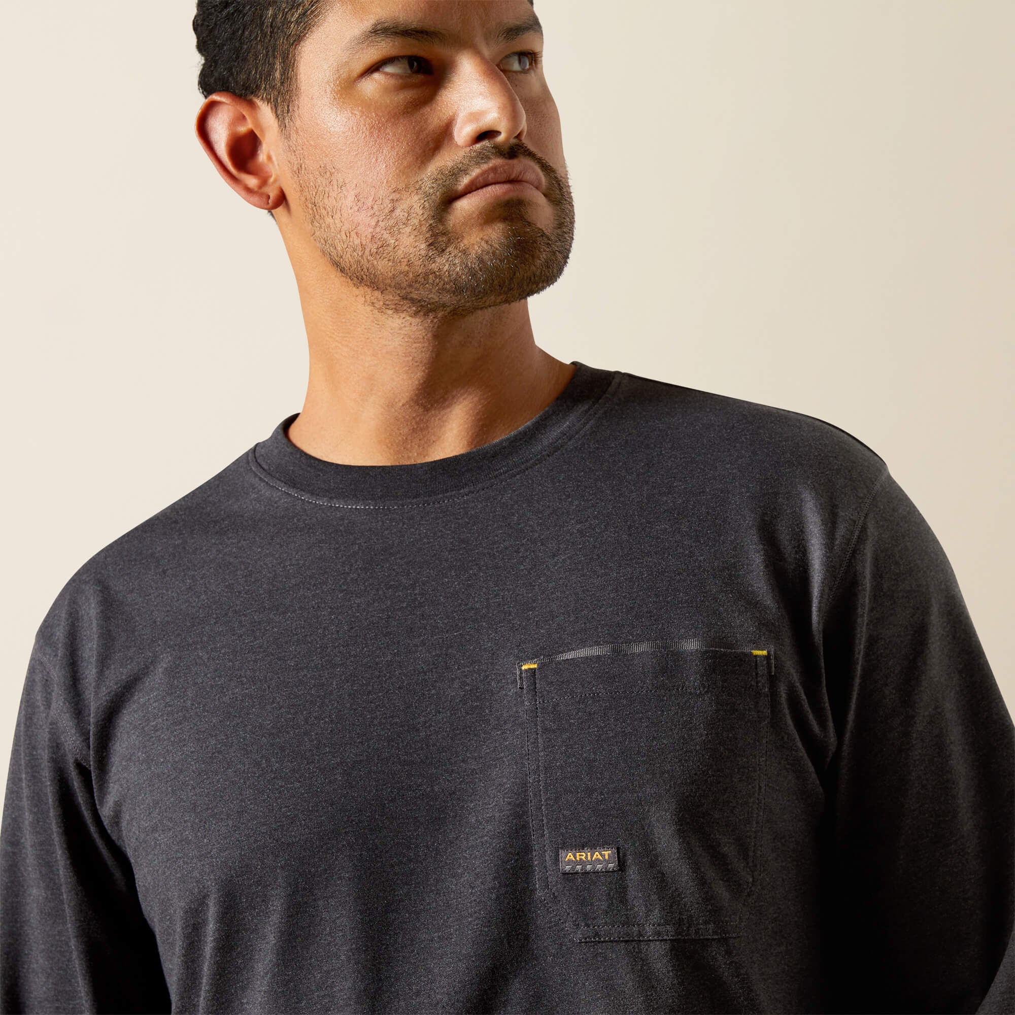 Rebar Workman Brickyard T-Shirt Men - CHARCOAL HEATHER