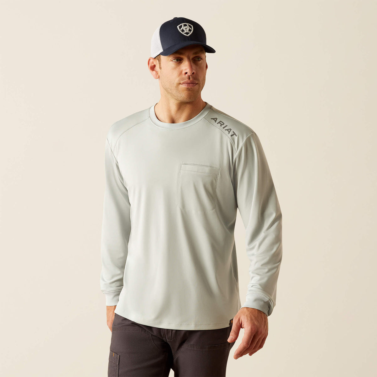Rebar Sunblocker T-Shirt Men - PEARL GREY