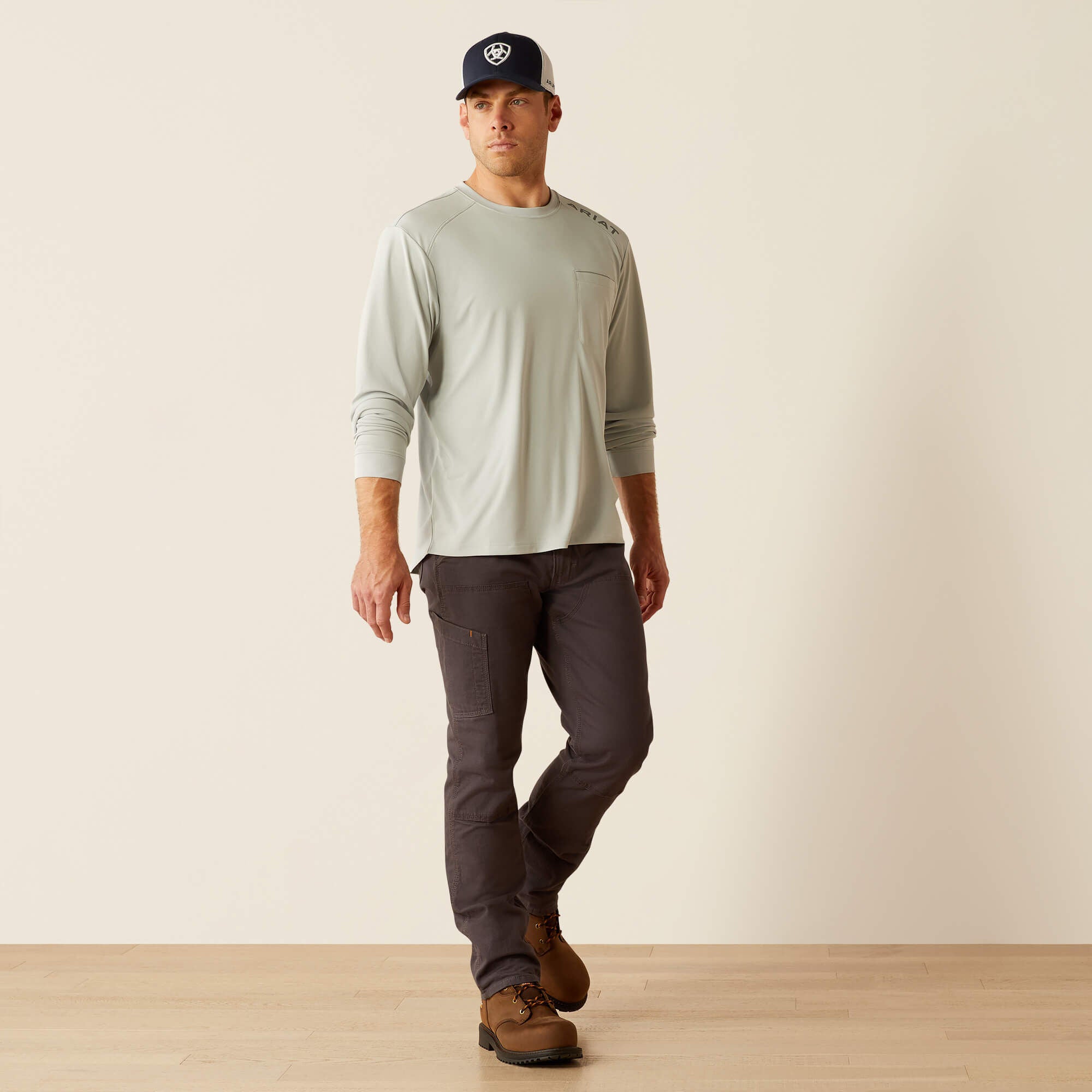 Rebar Sunblocker T-Shirt Men - PEARL GREY