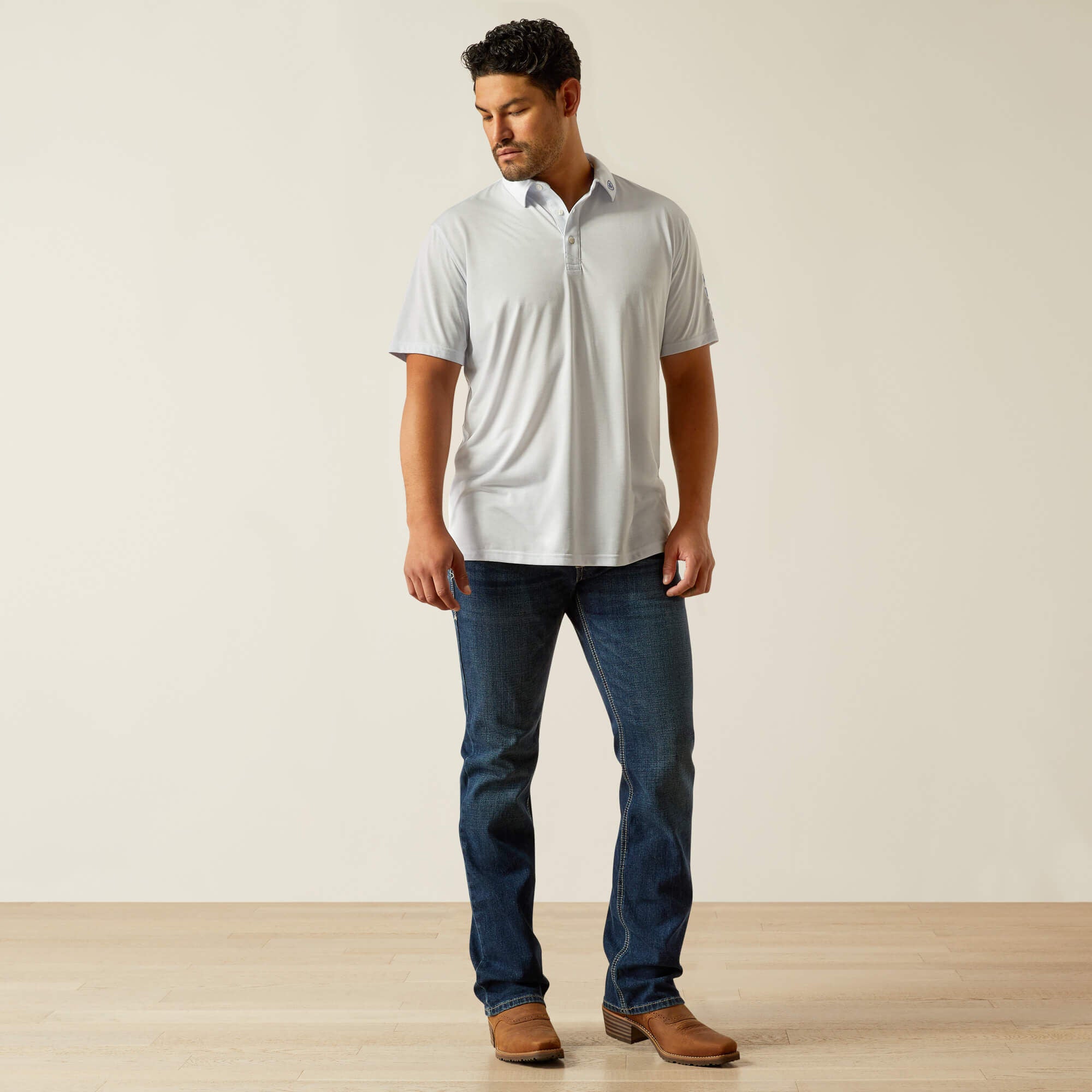 Team Logo Polo Men - HALOGEN BLUE