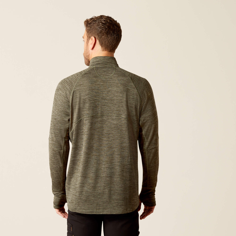 Rebar Gridwork Baselayer 1/4 Zip T-Shirt Men - BEETLE