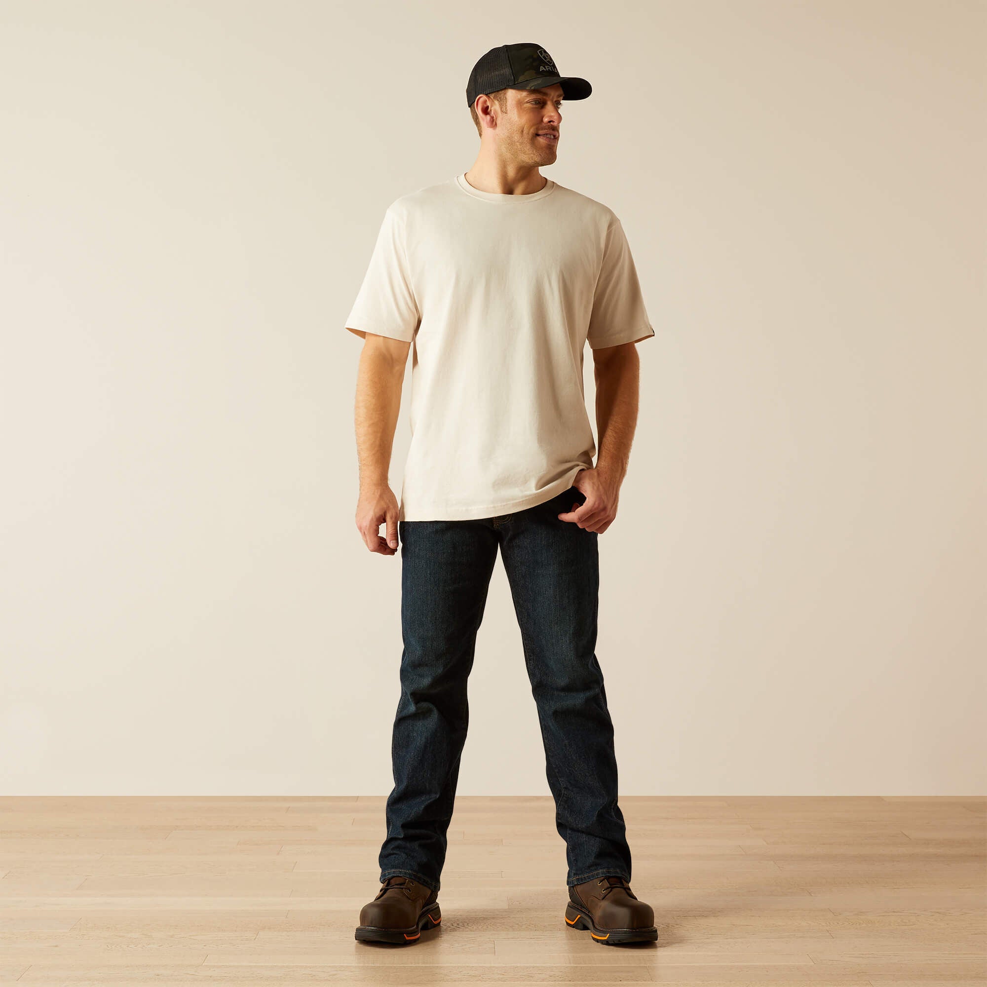 Rebar Cotton Strong Standard T-Shirt Men - MOONBEAM