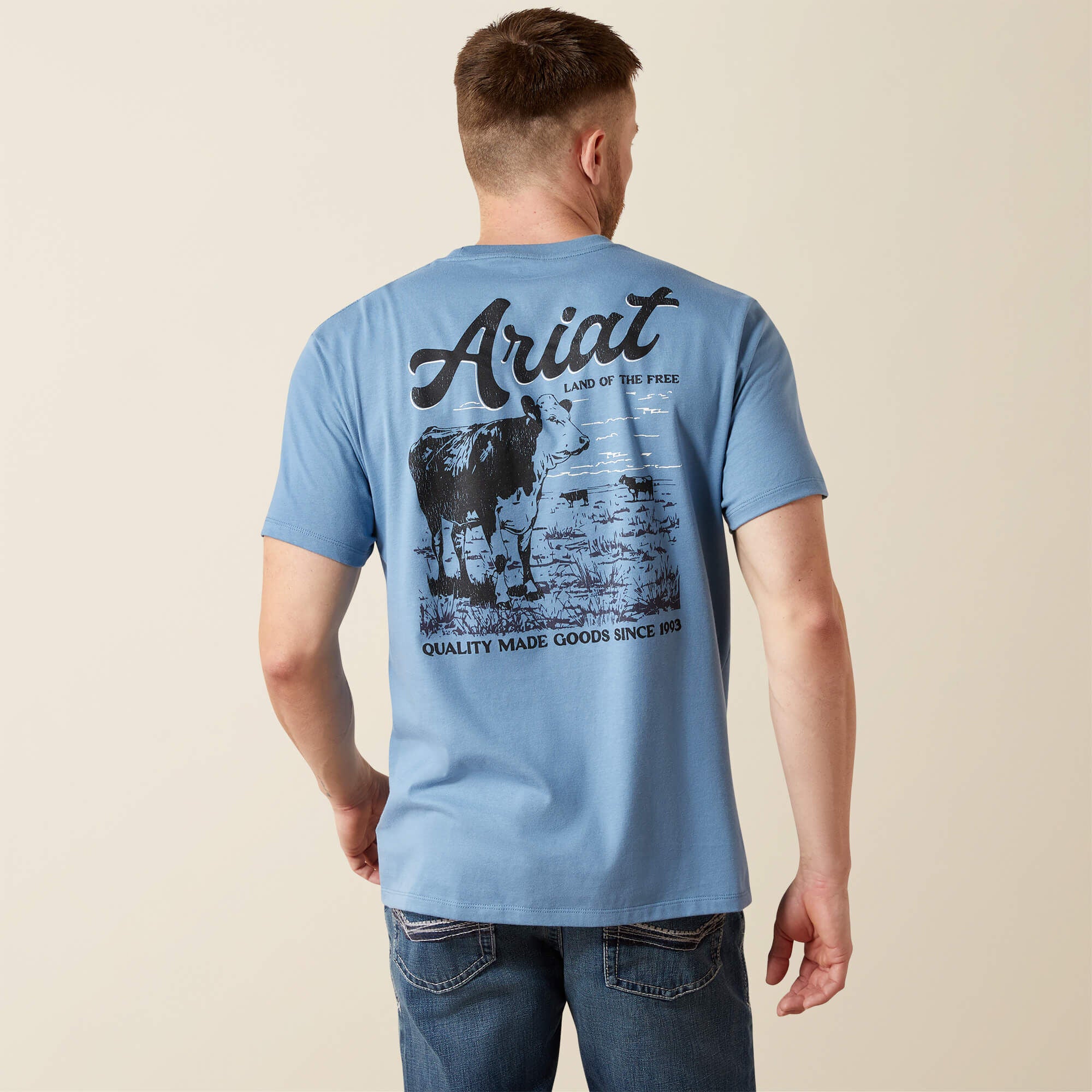 Ariat Cattle Co. T-Shirt Men - CORONET BLUE