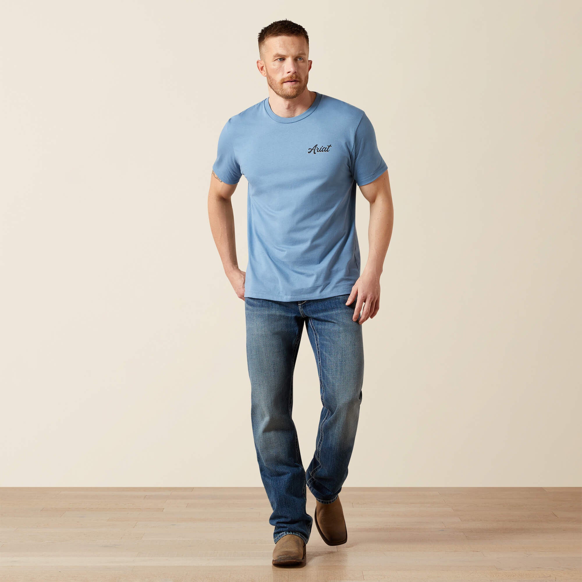 Ariat Cattle Co. T-Shirt Men - CORONET BLUE