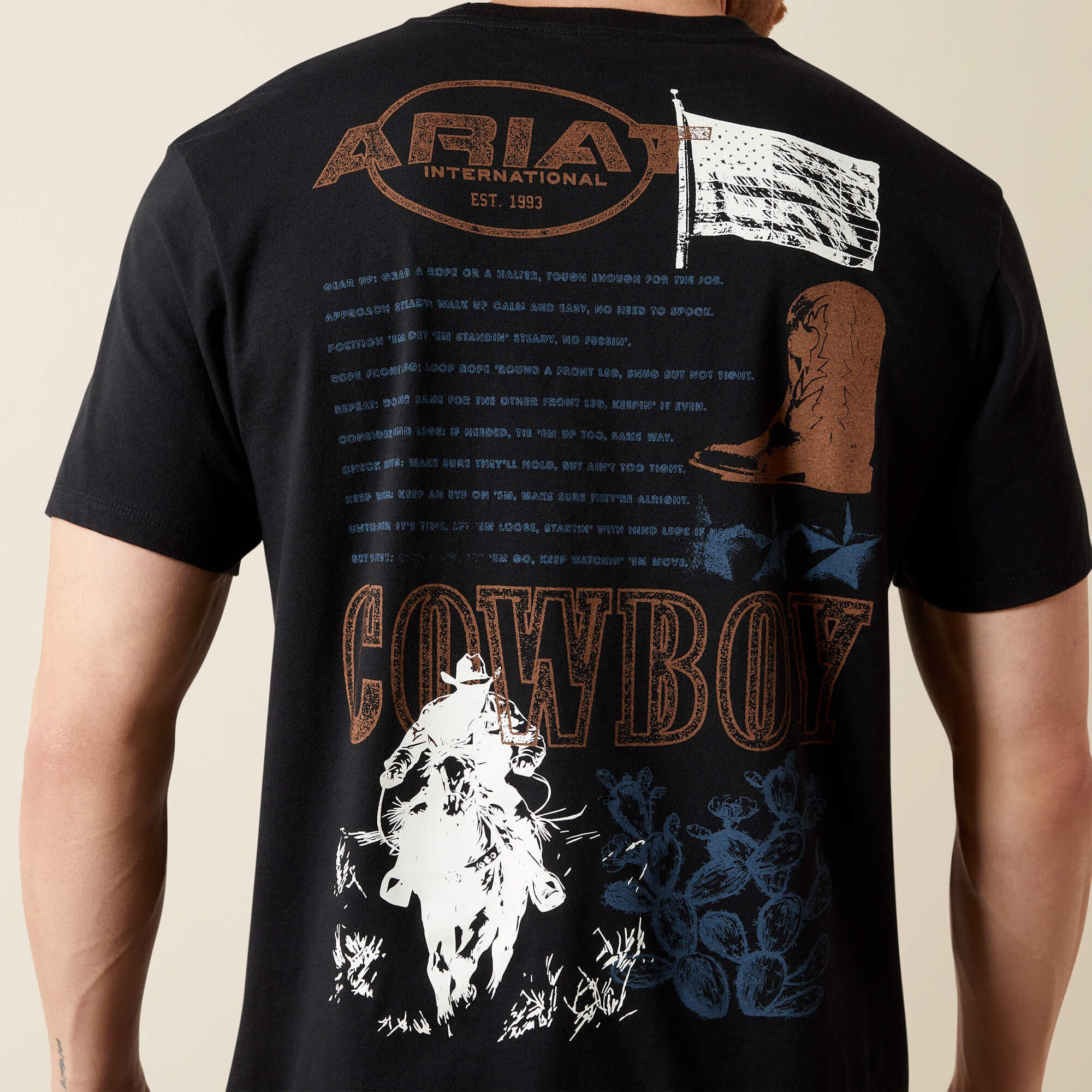 Ariat Maximal Collage T-Shirt Men - BLACK