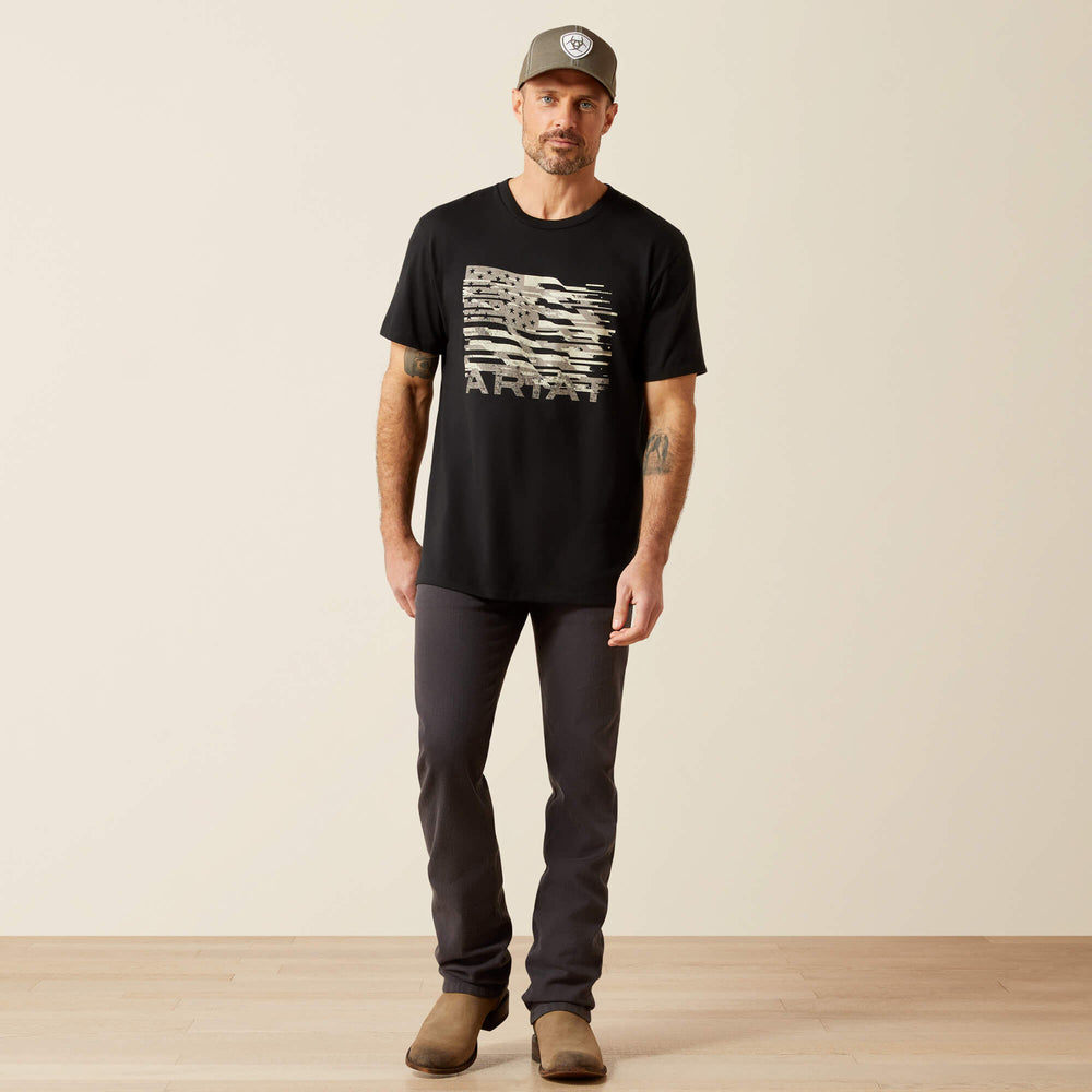 Ariat Freedom Flag T-Shirt Men - BLACK