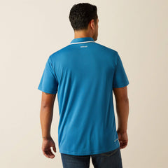 Welded TEK Fitted Short Sleeve Polo Men - BLUE SAPPHIRE