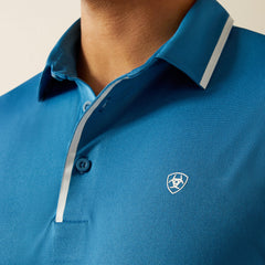 Welded TEK Fitted Short Sleeve Polo Men - BLUE SAPPHIRE