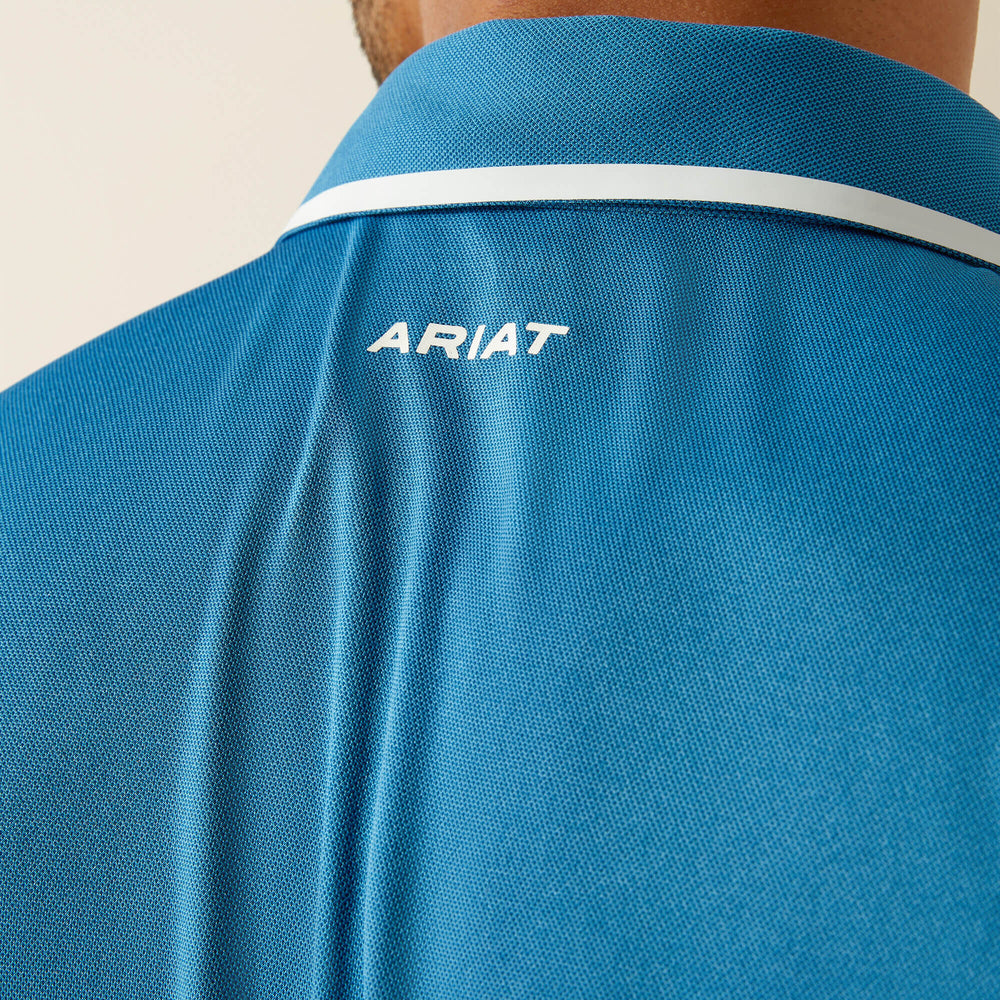 Welded TEK Fitted Short Sleeve Polo Men - BLUE SAPPHIRE