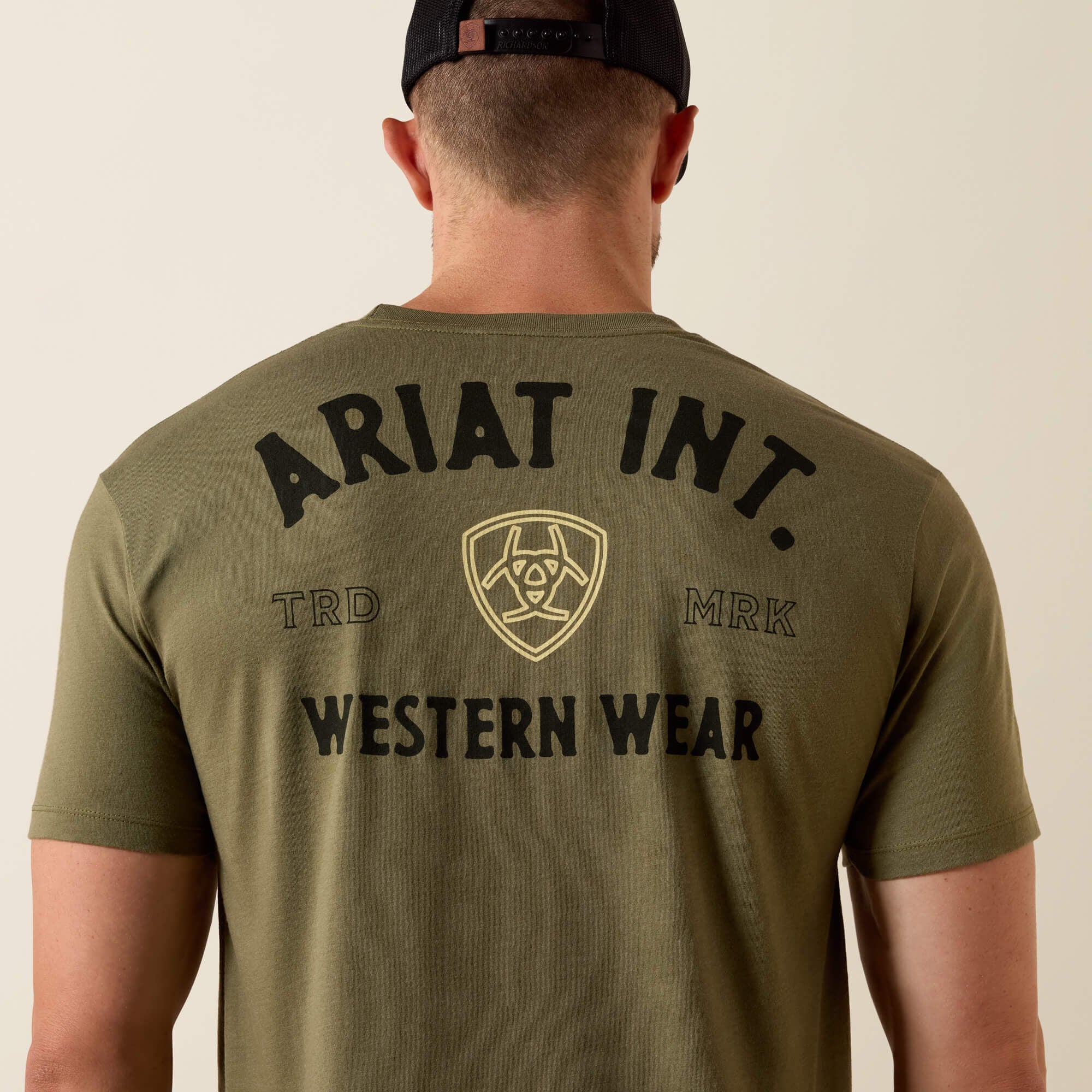 Ariat Outline Shop T-Shirt Men - MILITARY HEATHER