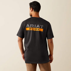 Rebar Cotton Strong Logo T-Shirt Men - CHARCOAL HEATHER N