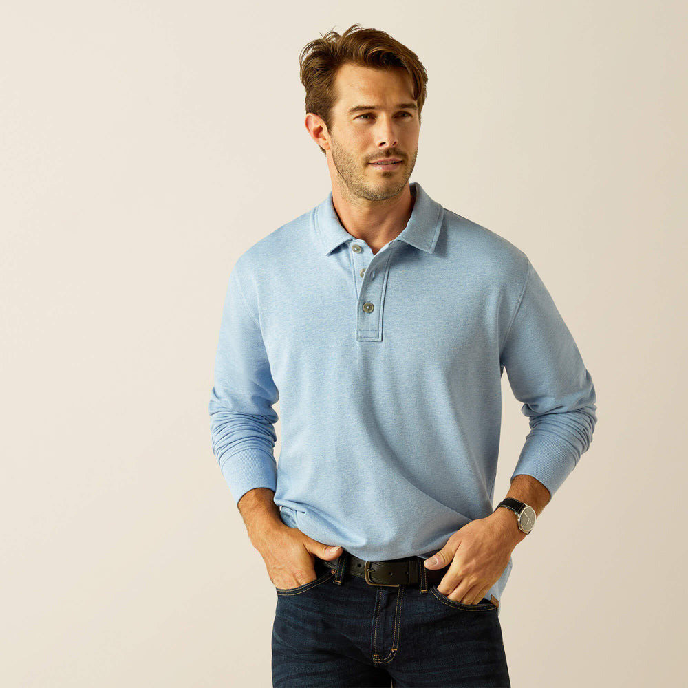 Wilton Sweatshirt Men - PACIFIC BLUE HEATHER