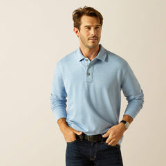 Wilton Sweatshirt Men - PACIFIC BLUE HEATHER