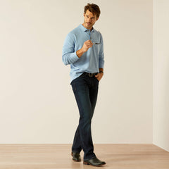 Wilton Sweatshirt Men - PACIFIC BLUE HEATHER