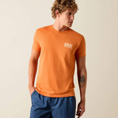 Ariat Outline Shop T-Shirt Men - PAPAYA