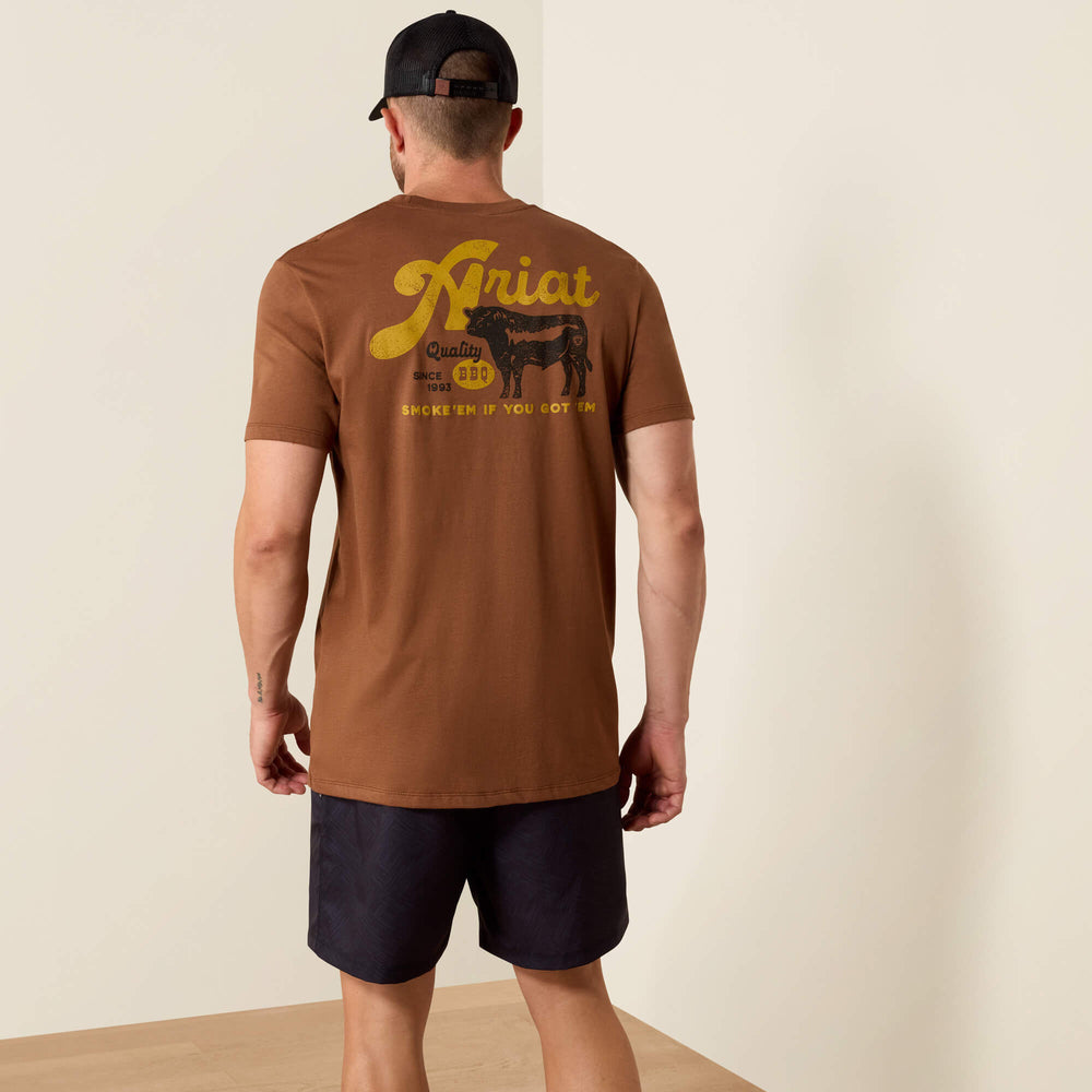 Ariat BBQ Smoke Classic Fit T-Shirt Men - SOFT SILT