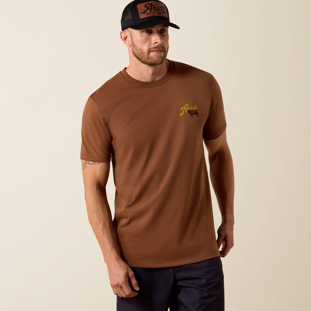 Ariat BBQ Smoke Classic Fit T-Shirt Men - SOFT SILT