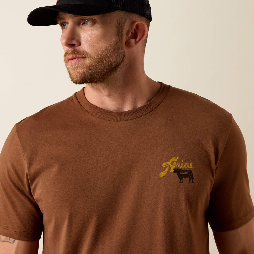 Ariat BBQ Smoke Classic Fit T-Shirt Men - SOFT SILT