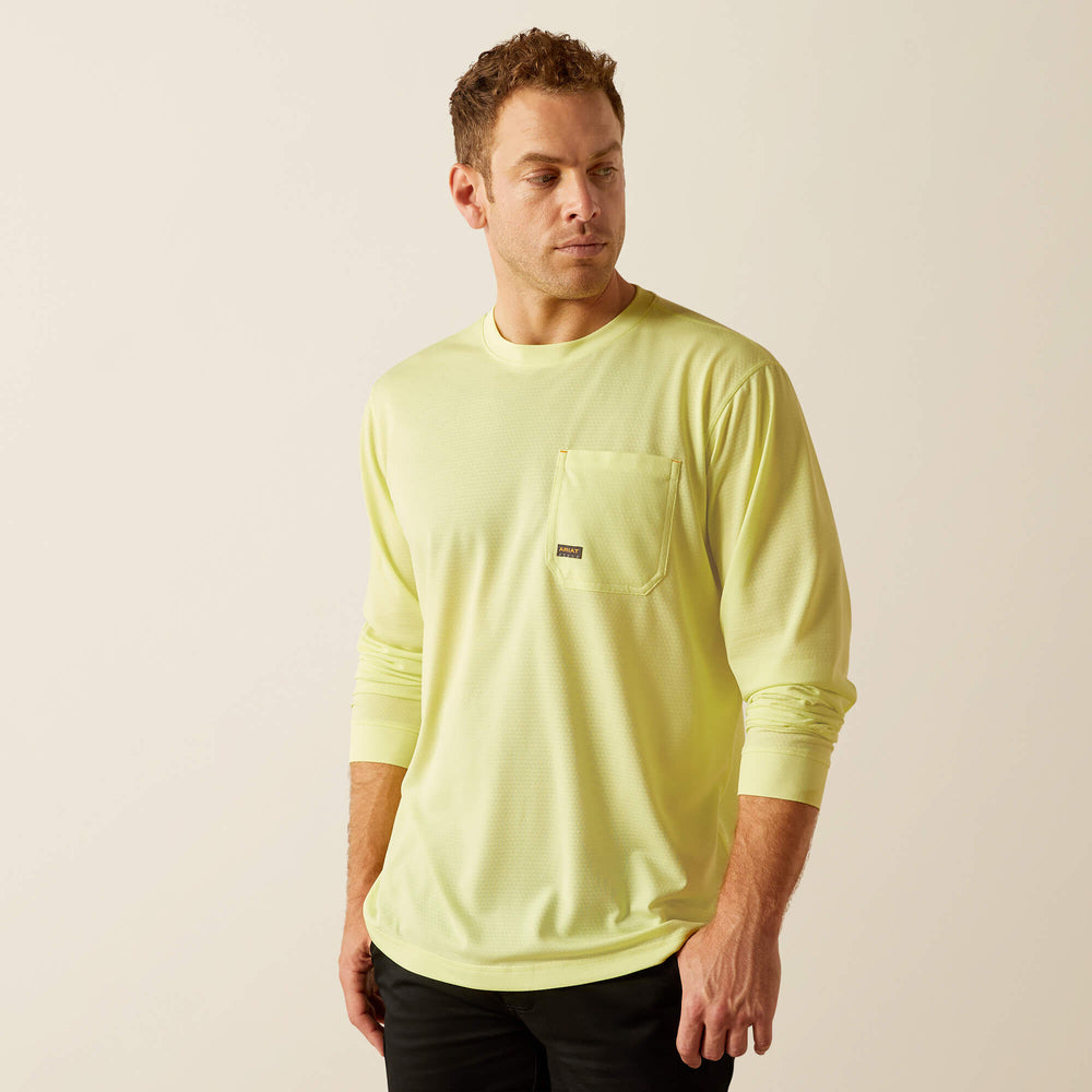 Rebar Heat Fighter Staple T-Shirt Men - LIME SHERBERT