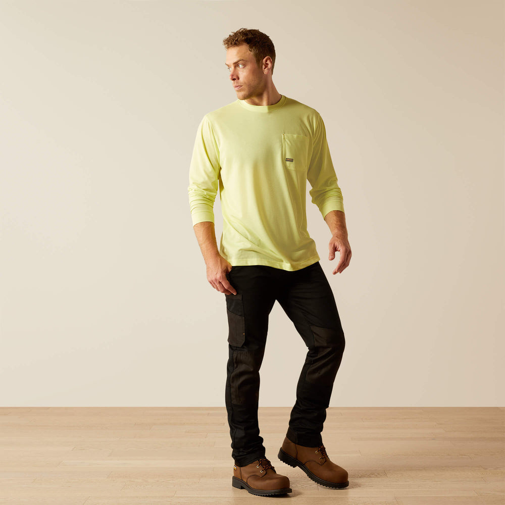 Rebar Heat Fighter Staple T-Shirt Men - LIME SHERBERT