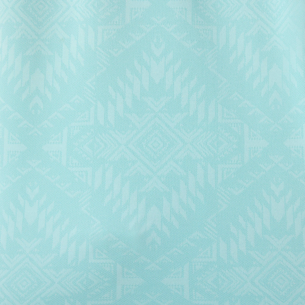 Jacquard Printed Fitted Polo Men - AQUA