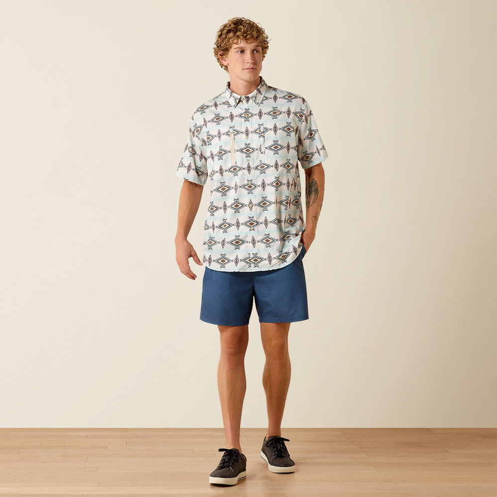 Printed VentTEK Classic Fit Shirt Men - OFF WHITE