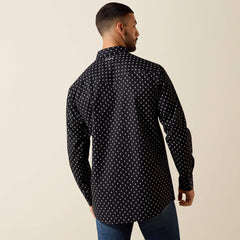 Truth Fitted Snap Shirt Men - BLACK PAISLEY PRINT