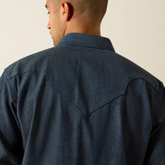 Retro Harlan Fitted Snap Shirt Men - NAVY