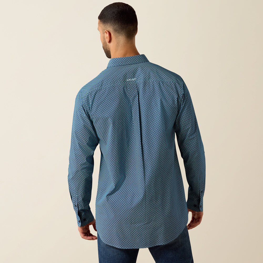 Jordi Fitted Shirt Men - POSEIDON GEO PRINT