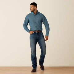 Jordi Fitted Shirt Men - POSEIDON GEO PRINT