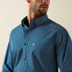 Jordi Fitted Shirt Men - POSEIDON GEO PRINT