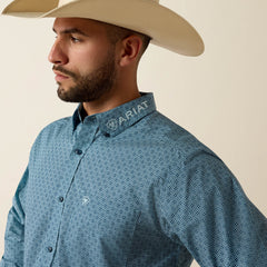 Team Jansen Fitted Shirt Men - NAVY/LIGHT BLUE
