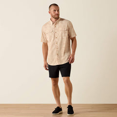 Printed VentTEK Outbound Classic Fit Shirt Men - CRÈME BRULEE CREAM