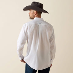 Wrinkle Free Solid Classic Fit Shirt Men - WHITE