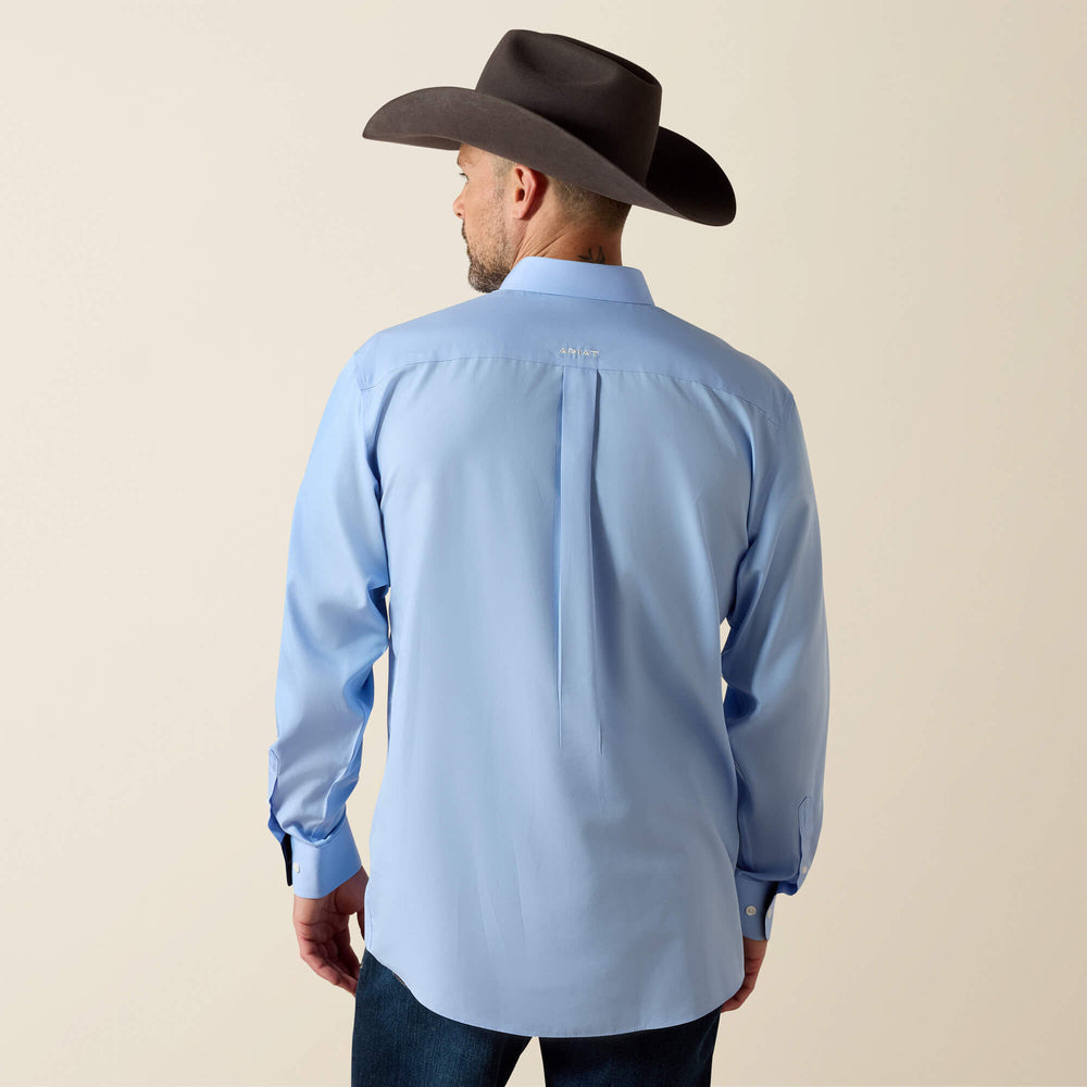 Wrinkle Free Solid Classic Fit Shirt Men - LIGHT BLUE