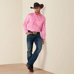 Solid Twill Classic Fit Shirt Men - PRISM PINK