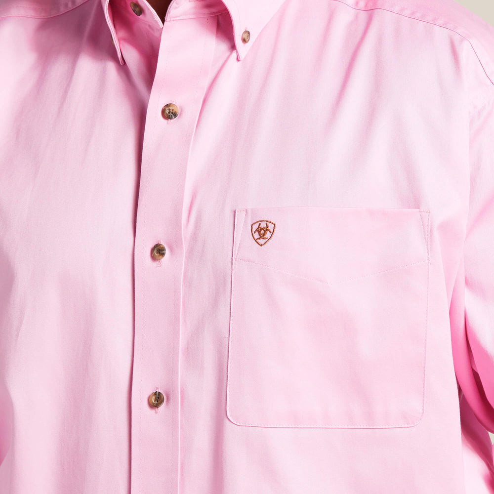 Solid Twill Classic Fit Shirt Men - PRISM PINK