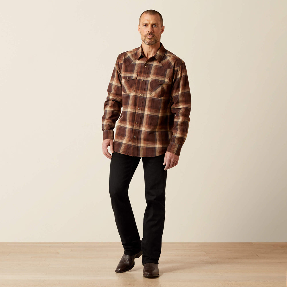 Hodges Retro Fit Shirt Men - BROWN