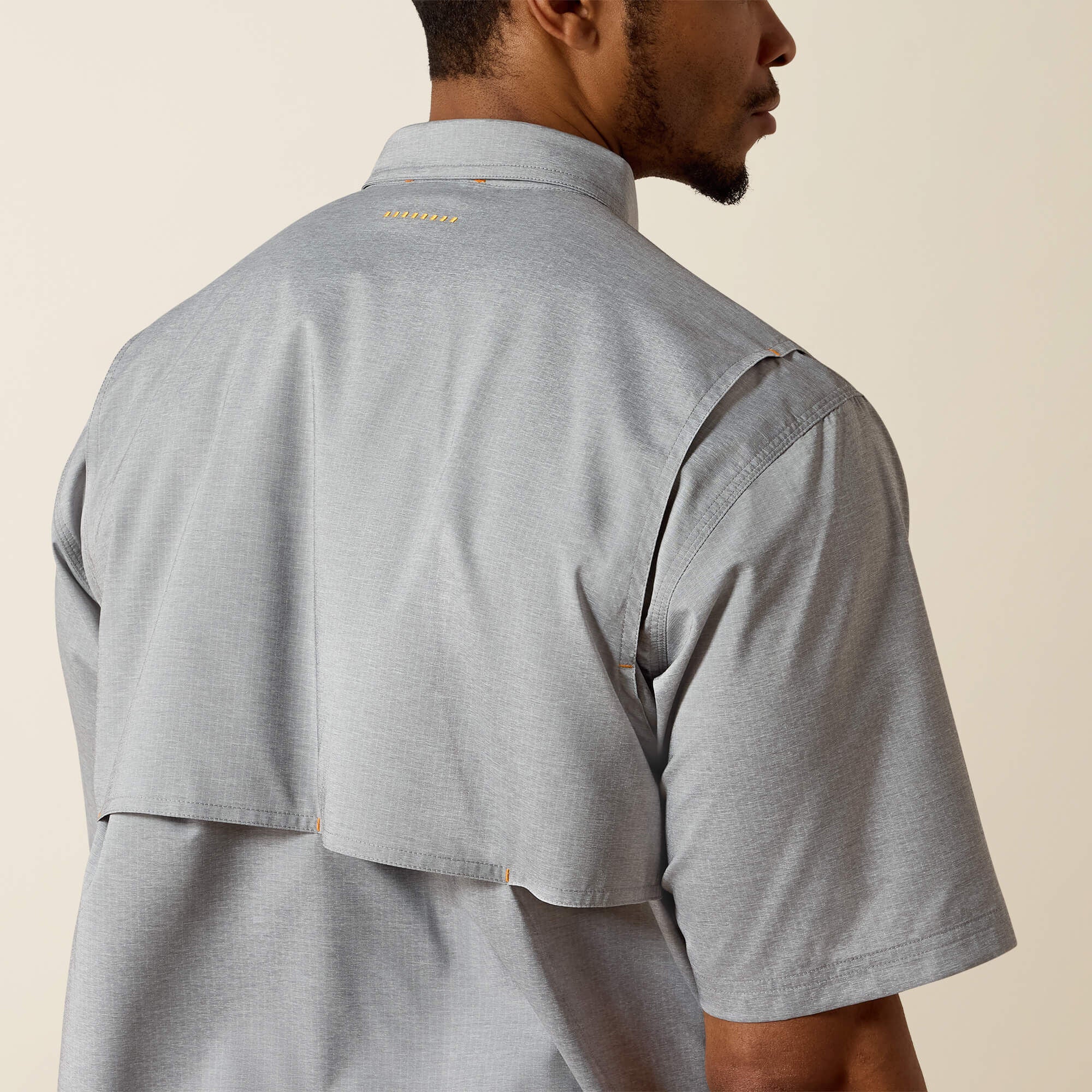 Rebar Made Tough VentTEK DuraStretch Work Shirt Men - CHARCOAL HEATHER