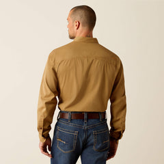 Rebar Washed Twill Work Shirt Men - REBAR KHAKI
